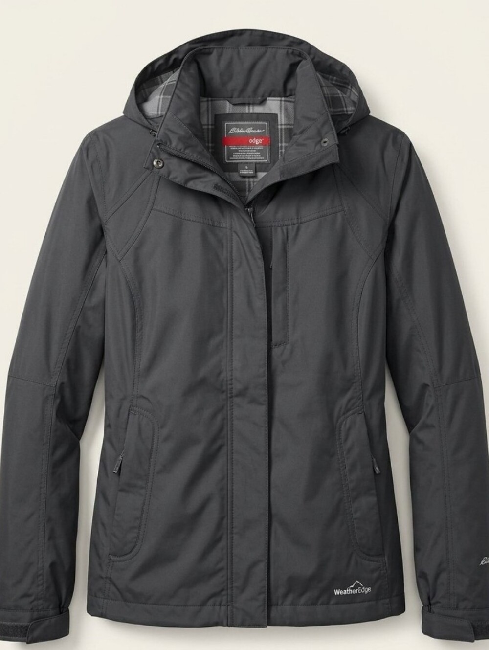 Eddie Bauer Weather Edge Windproof Rain Shell Jacket - Black Sz S